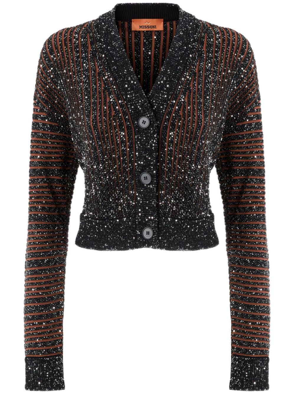 Missoni striped cardigan – Black