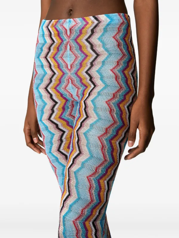 Missoni Zigzag-pattern Trousers | Blue | FARFETCH