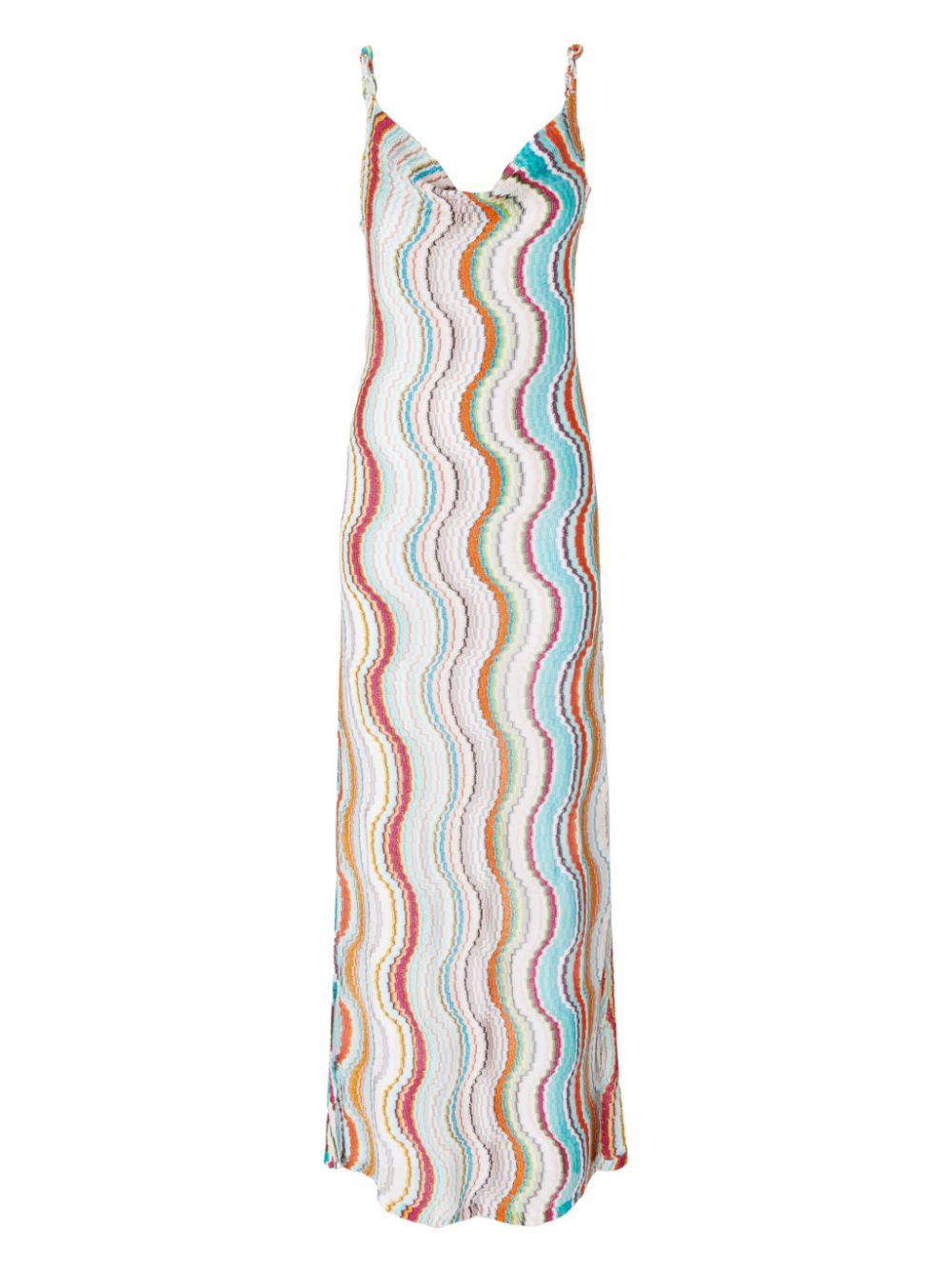 Missoni zigzag maxi dress - White