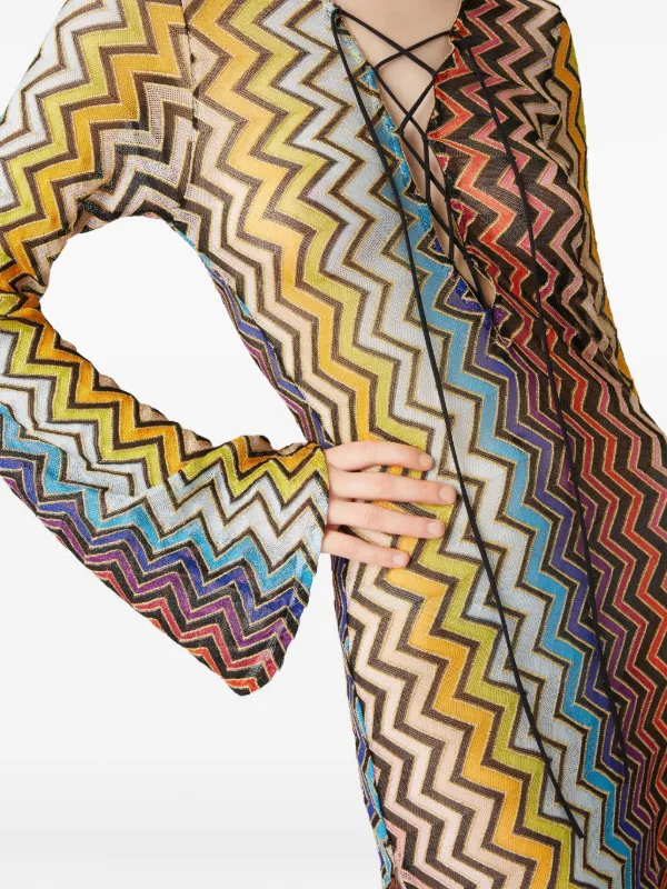 Missoni zigzag-pattern Dress | Yellow | FARFETCH
