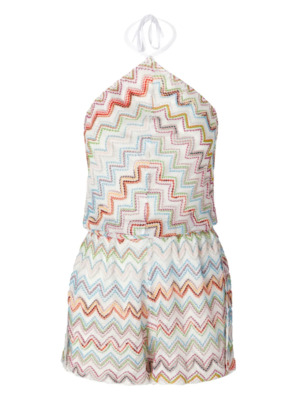 Missoni ジグザグ ロンパース - ホワイト Missoni ジグザグ ロンパース - ホワイト