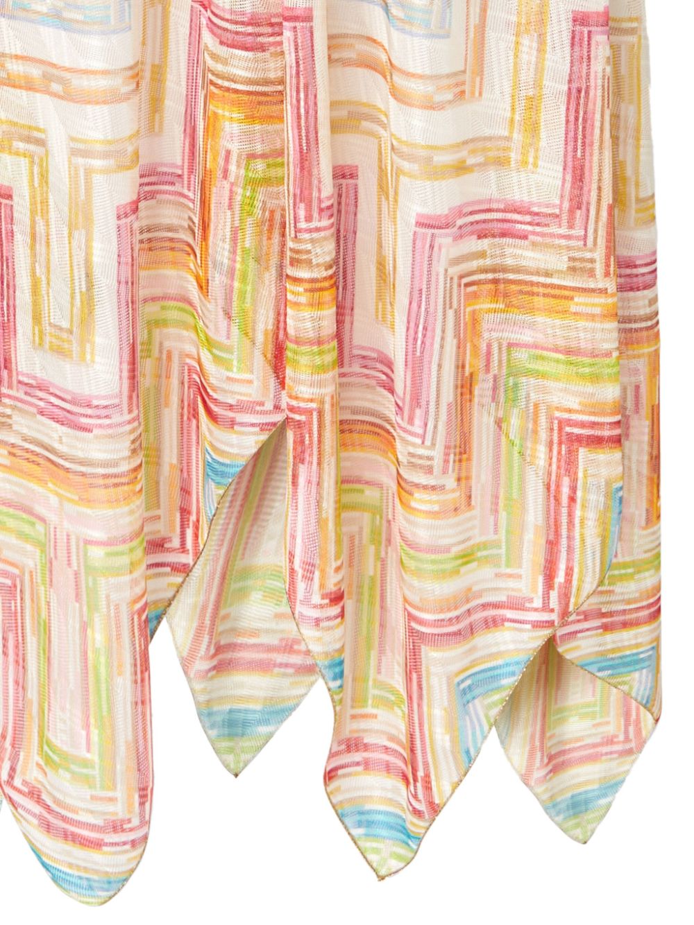 Missoni printed beach dress - Wit