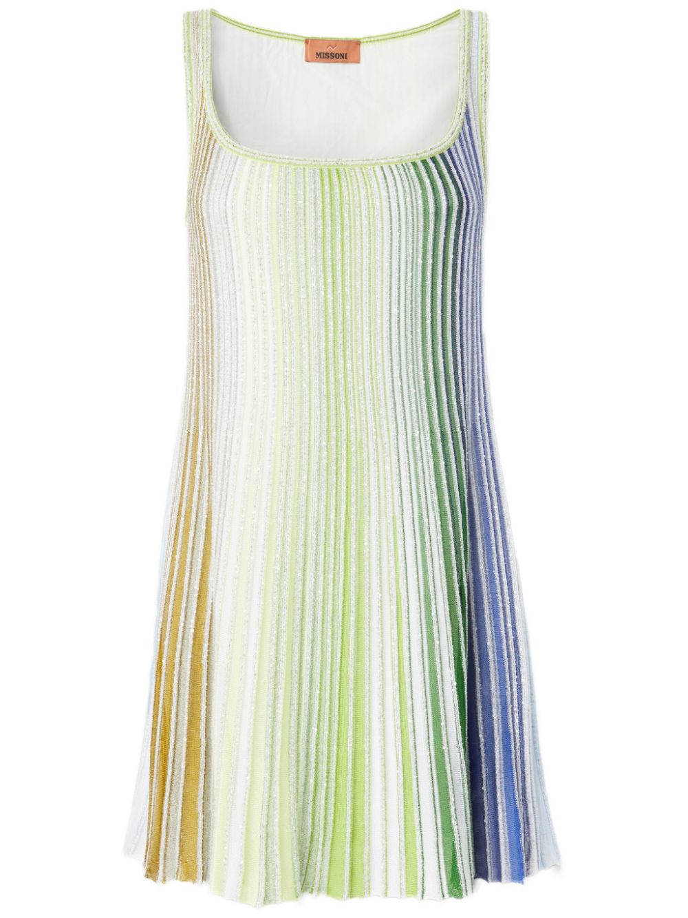 Missoni plissé mini dress - Green