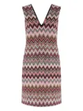 Missoni zigzag-pattern mini dress - Pink