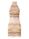 Missoni zigzag-pattern mini dress - Neutrals