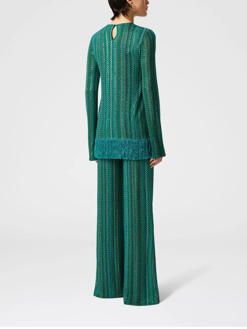 MISSONI ZIGZAG FLARED TROUSERS