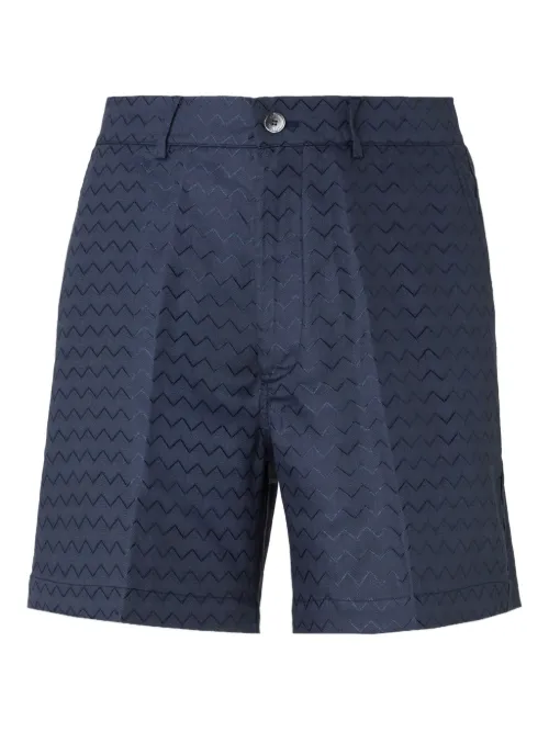 Missoni short à chevrons - Bleu - Missoni - Modalova