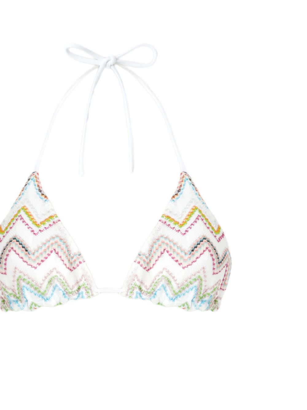 Missoni Bikini met zigzag gebreide - Wit