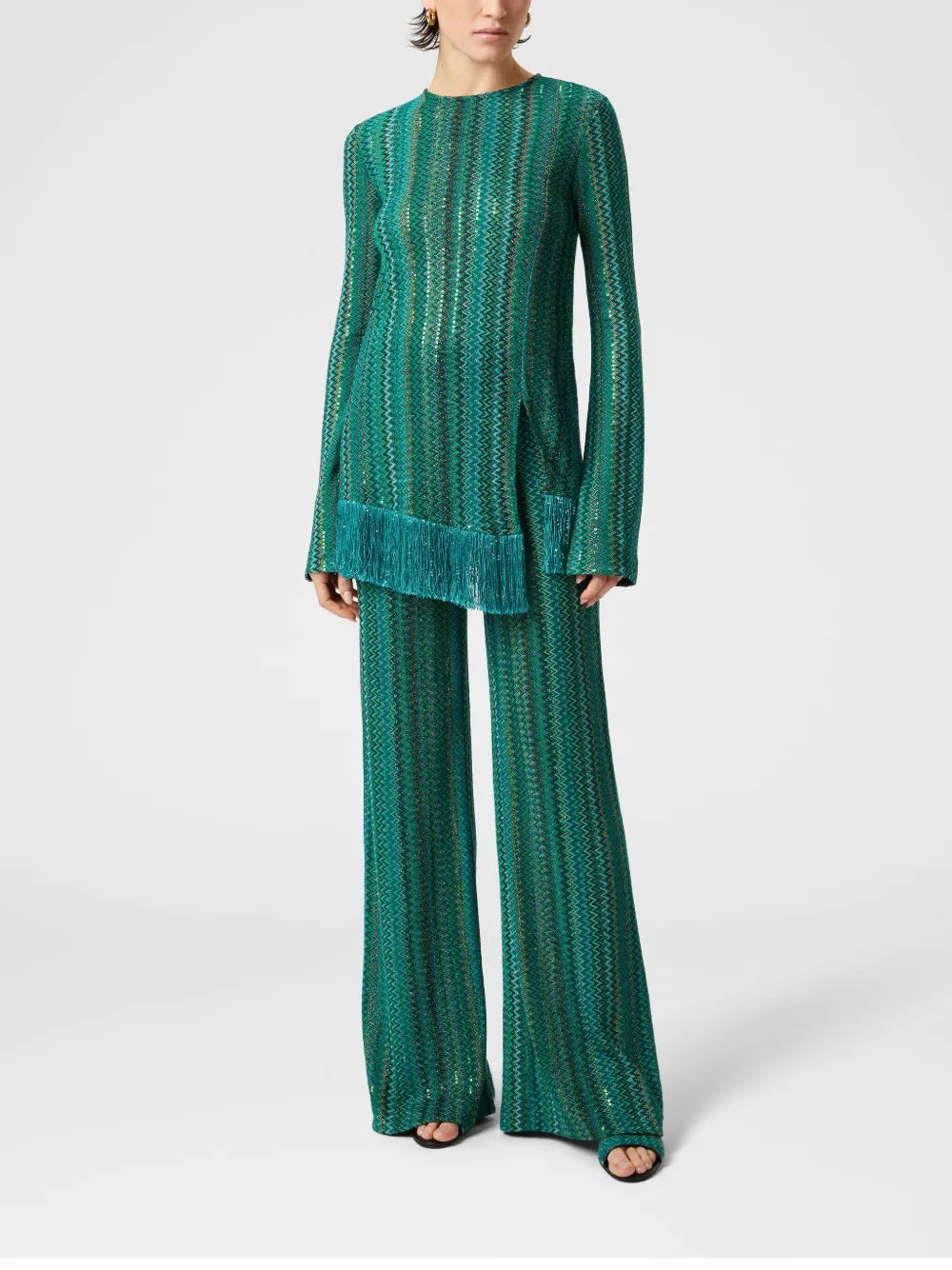 Missoni Zigzag blouse - Groen