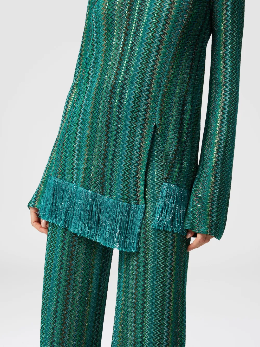 Missoni Zigzag blouse Groen