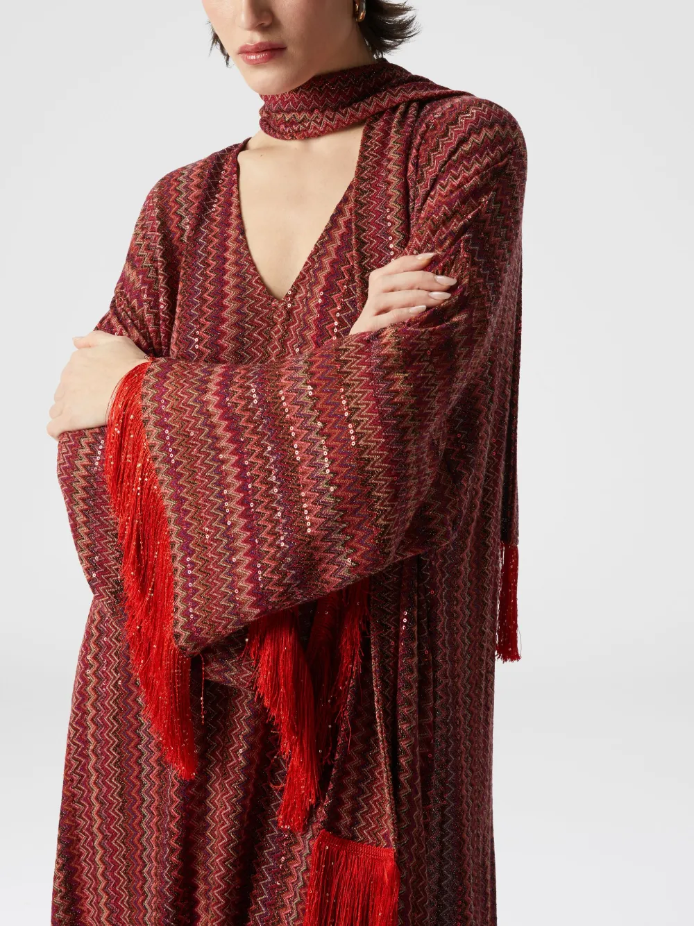 MISSONI ZIGZAG KAFTAN DRESS