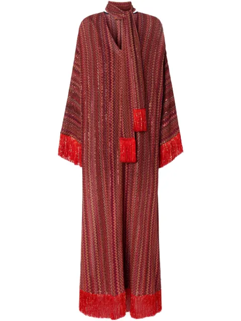 Missoni robe-caftan à motif zigzag