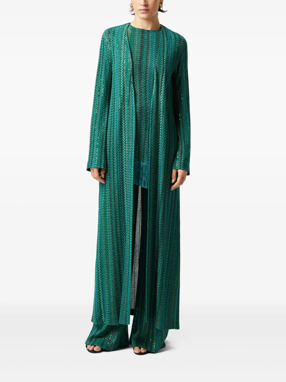 Missoni Zigzag cardi-coat | Single Breasted Coats | Image 2