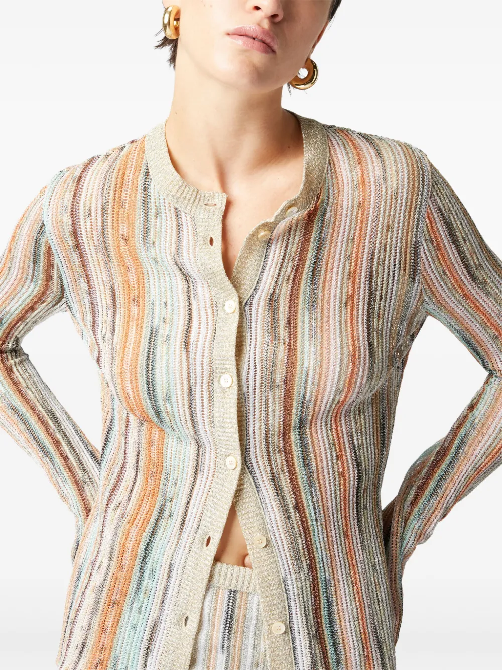 Missoni Gestreept vest Beige