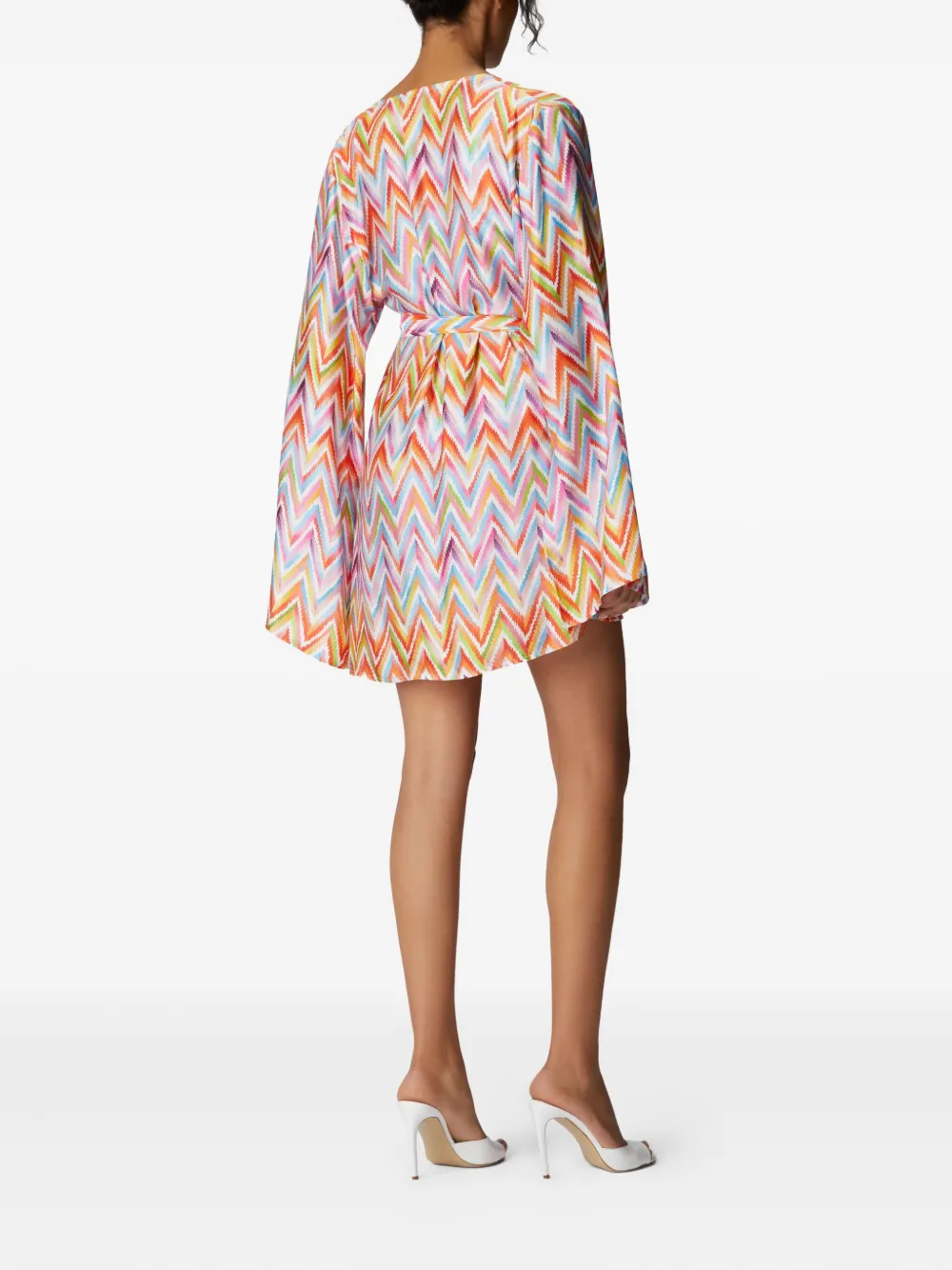 Missoni Mini-jurk met zigzag patroon Oranje