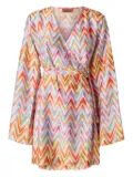 Missoni zigzag-pattern mini dress - Orange