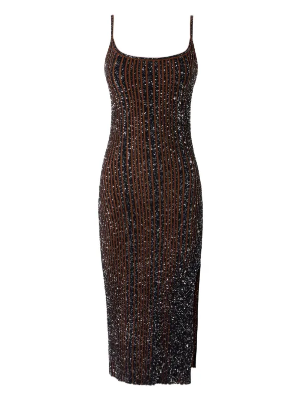 Missoni glitter-detailing Midi Dress | Black | FARFETCH IL