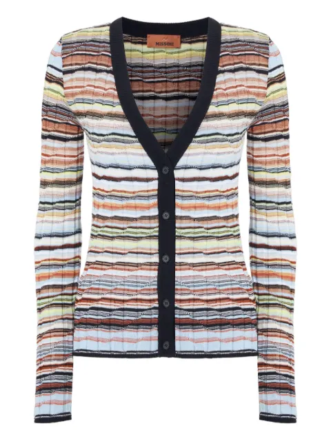 Missoni cárdigan tejido a rayas