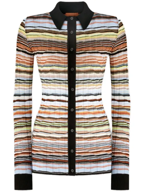 Missoni camisa tejida con motivo de rayas
