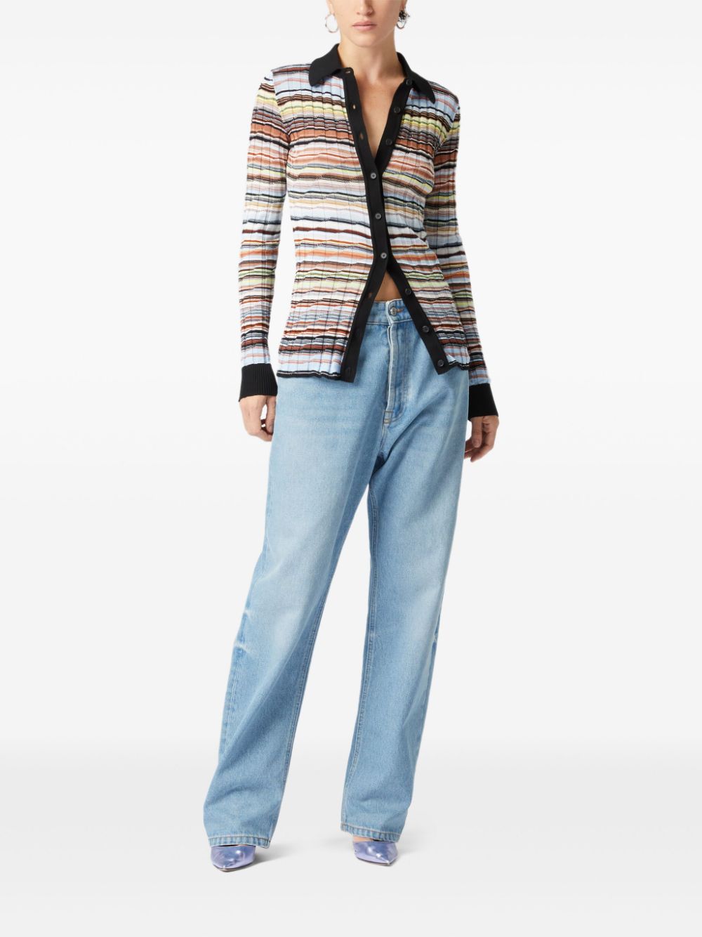 Missoni Gestreept blouse - Blauw