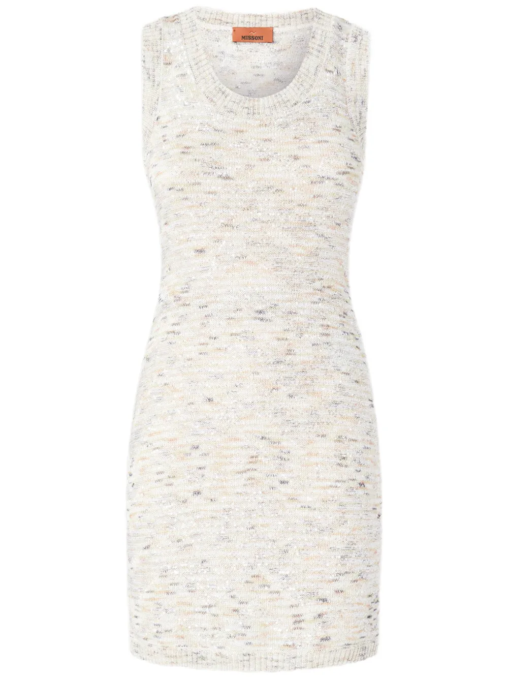 Missoni slub-knit mini dress - Neutrals