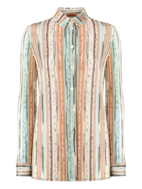 Missoni camisa con rayas estampadas