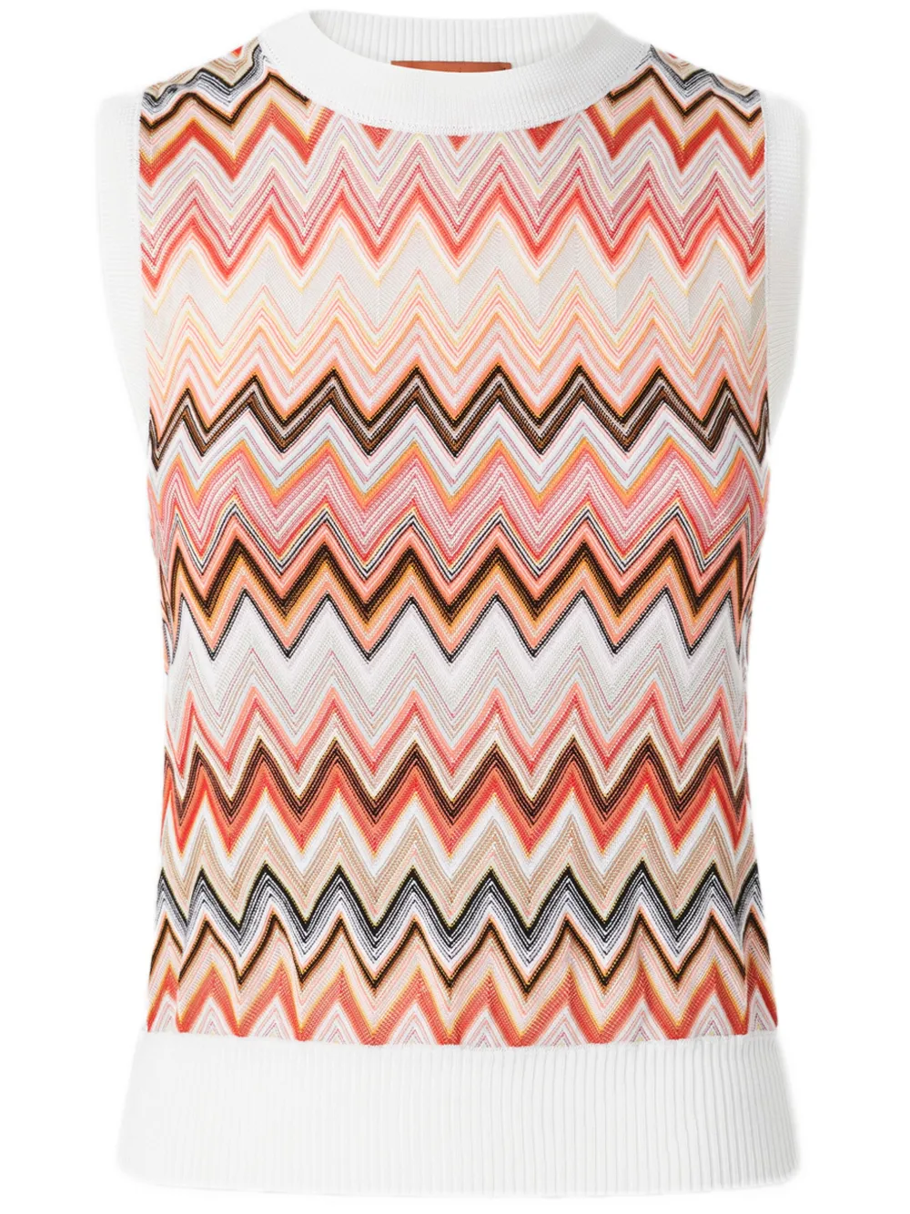 Missoni zigzag-pattern tank top - Pink