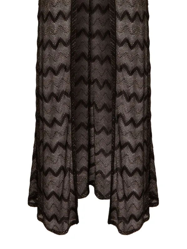 Missoni Zigzag Lamé cover-up | Black | FARFETCH