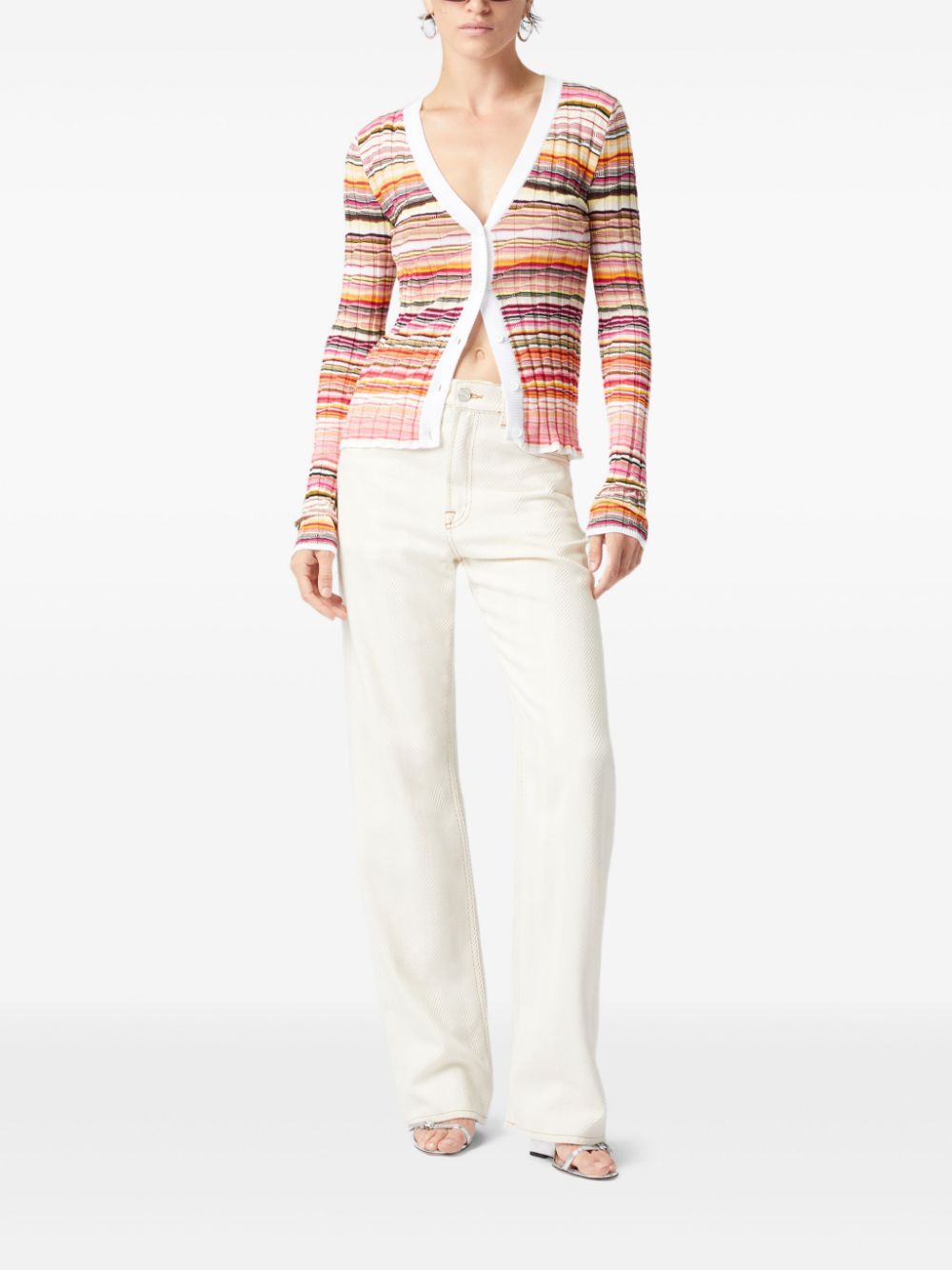 Missoni striped cardigan - Roze