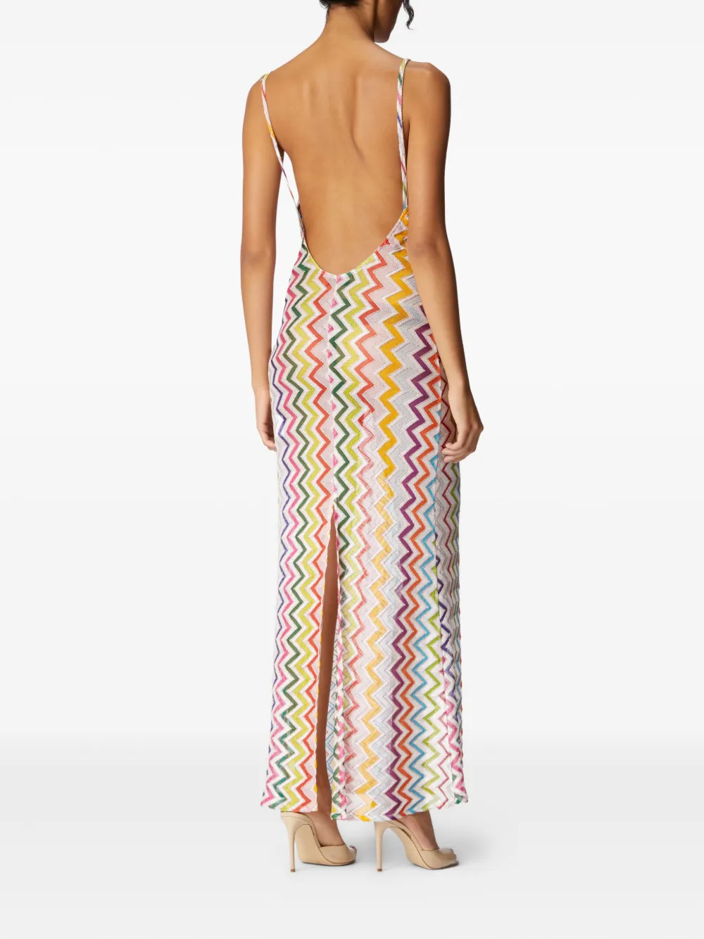 Missoni Jurk met zigzag patroon Wit