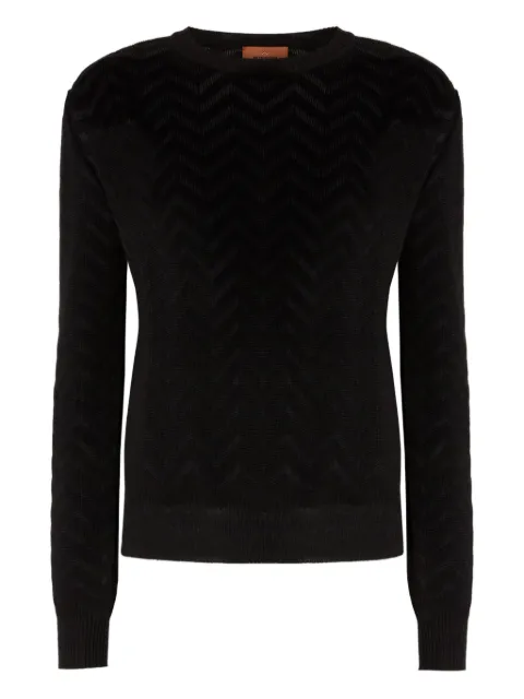 Missoni chevron-motif crewneck sweater