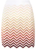 Missoni zigzag mini skirt - White