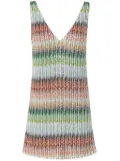 Missoni striped mini dress - Green