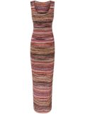 Missoni wave-motif maxi dress - Red