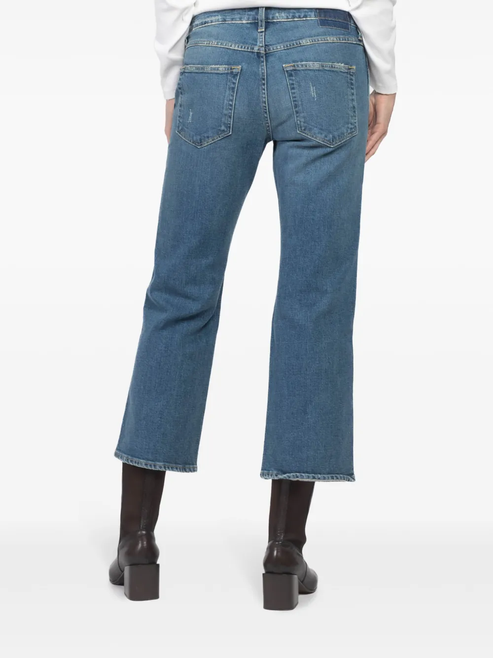 Amo Cropped Straight-leg Jeans In Blue