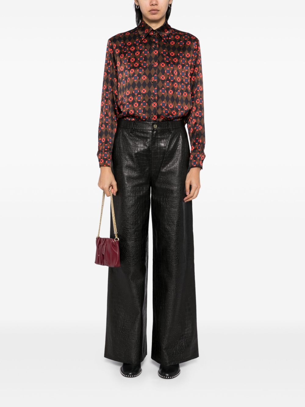 Cynthia Rowley Blouse met print - Rood