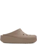 Crocs blunt-toe platform clogs - Brown
