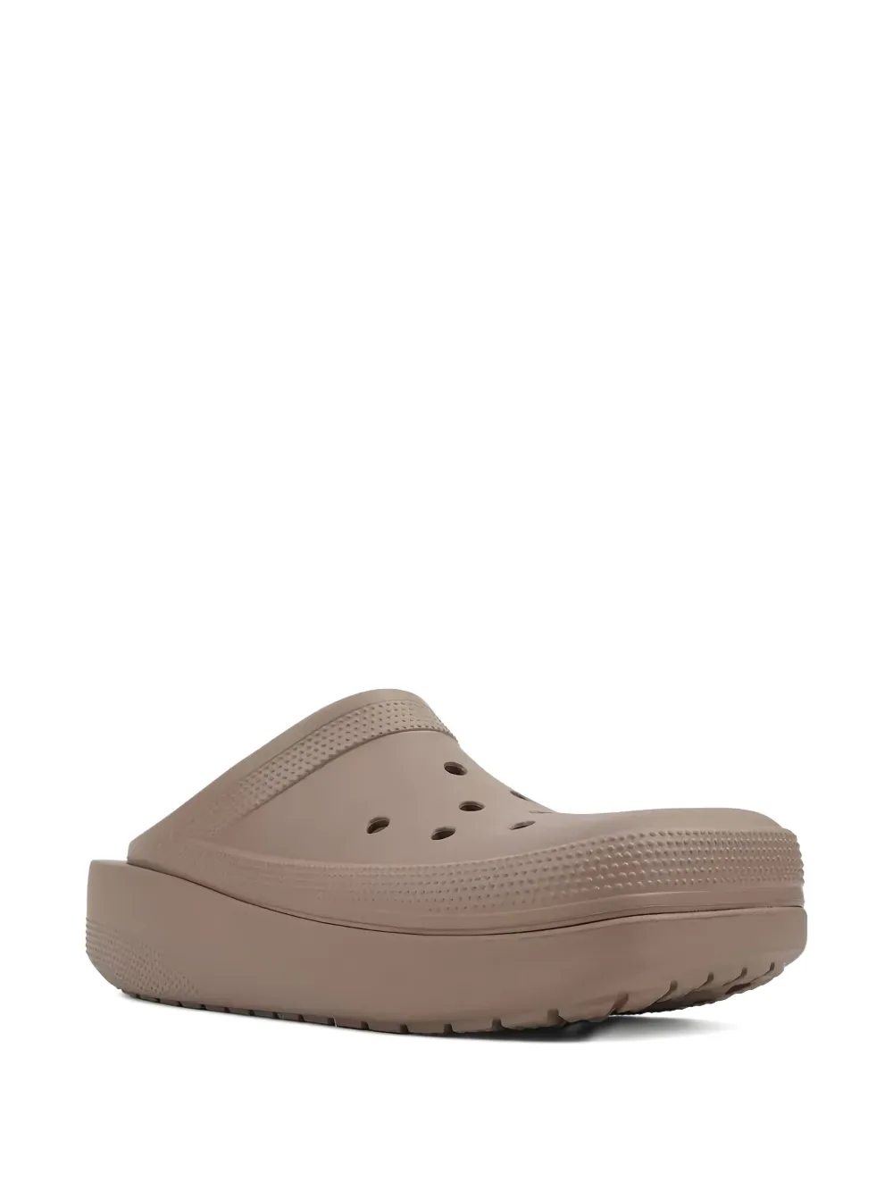 Crocs blunt-toe platform clog Brown