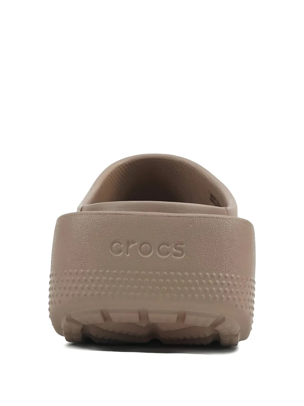 Crocs blunt-toe platform clog Brown