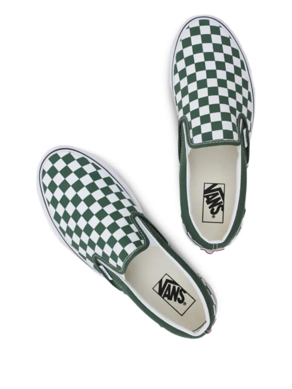 Vans Checkerboard "White Green" sneakers