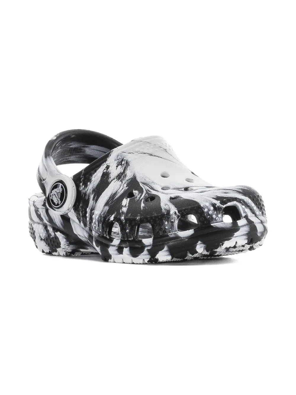 Crocs Classic Marbled Clog TD "Black" klompen Wit