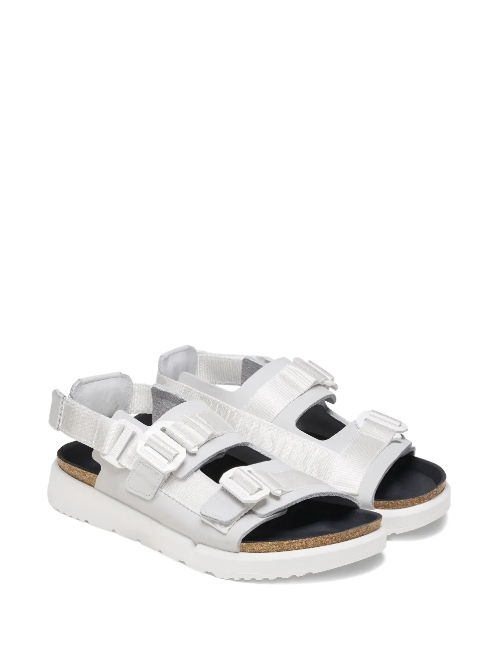 Birkenstock Shinjuku buckle-strap sandals White