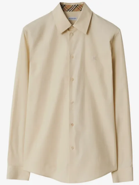 Burberry chemise à logo brodé EKD