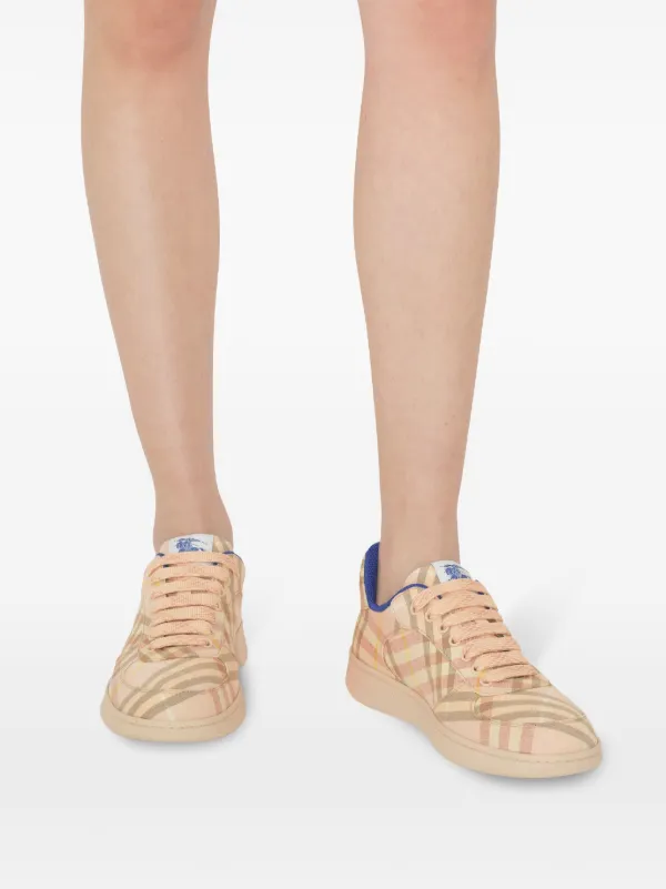 スニーカー Burberry Terrace Sneakers - Burberry - Synthetic - Beige Burberry Terrace Sneakers | Neutrals | FARFETCH CA