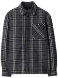Burberry checked wool shirt - Black