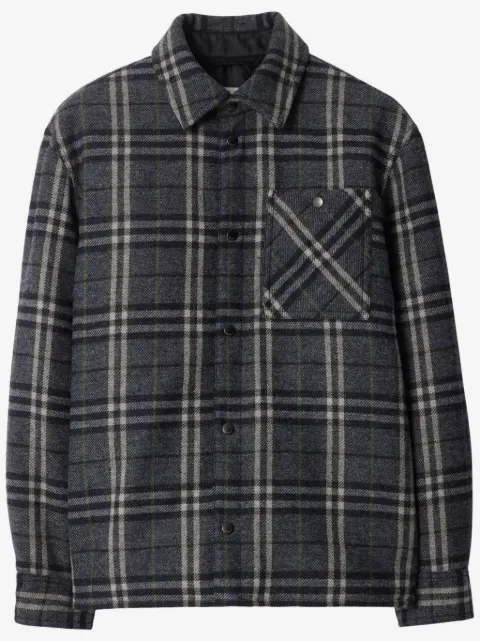 Burberry checked wool shirt
