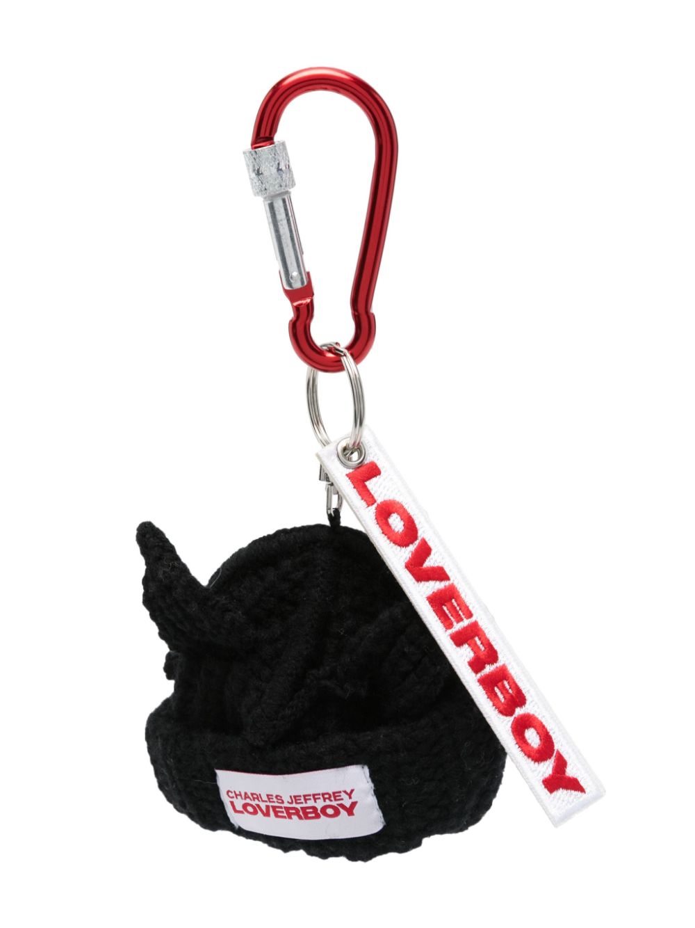 Charles Jeffrey Lover Chunky Ears Beanie sleutelhanger Zwart