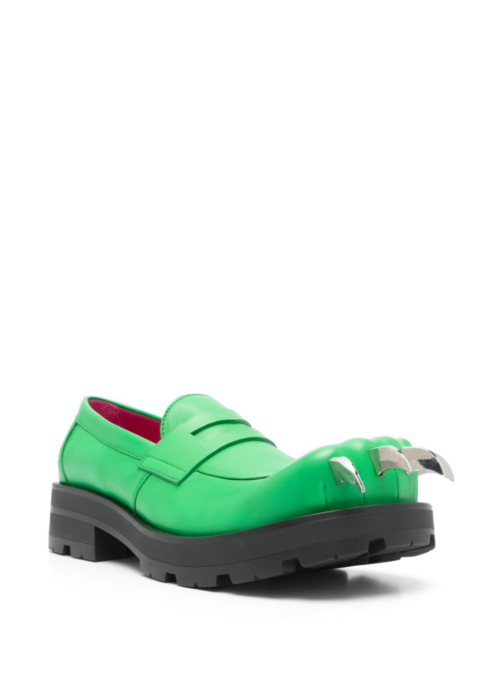 Charles Jeffrey Loverboy Moggies loafers - Groen