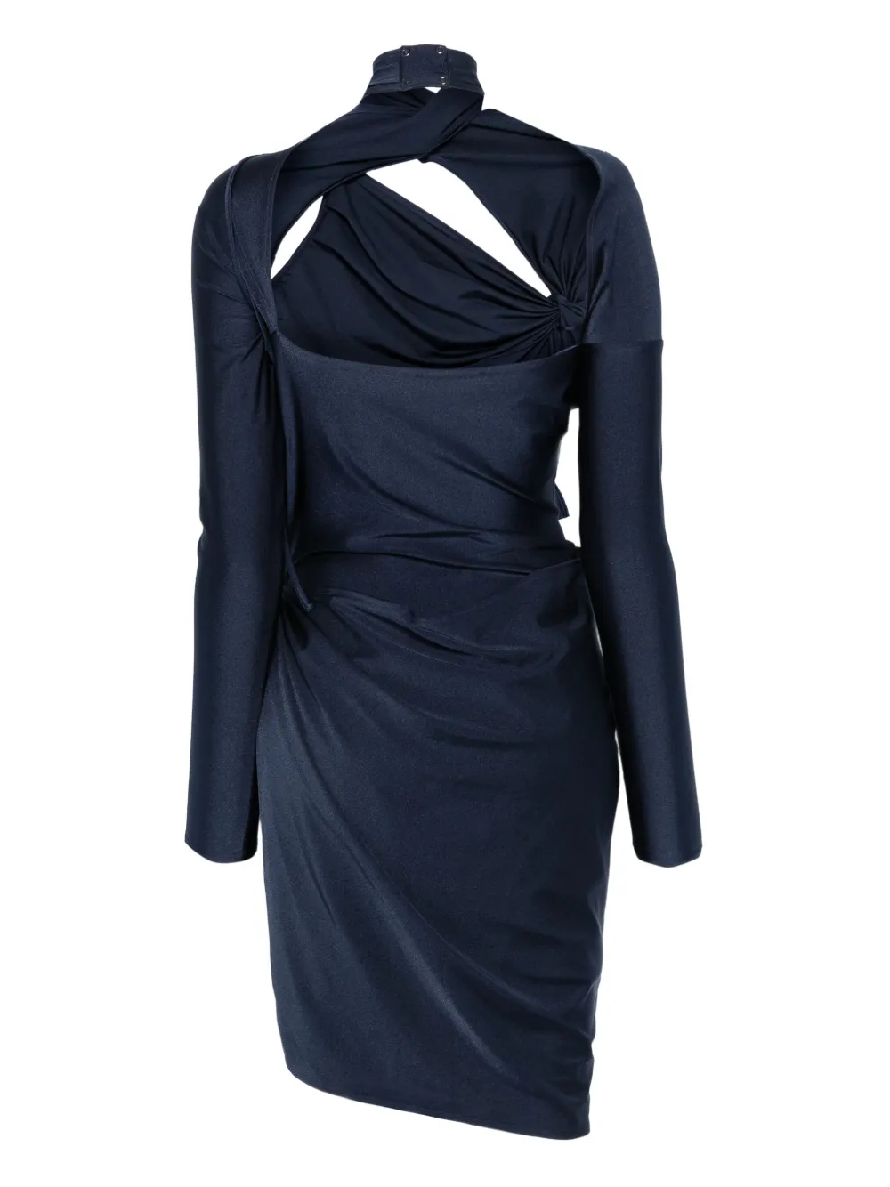 Coperni Gedraaide asymmetrische mini-jurk - Blauw