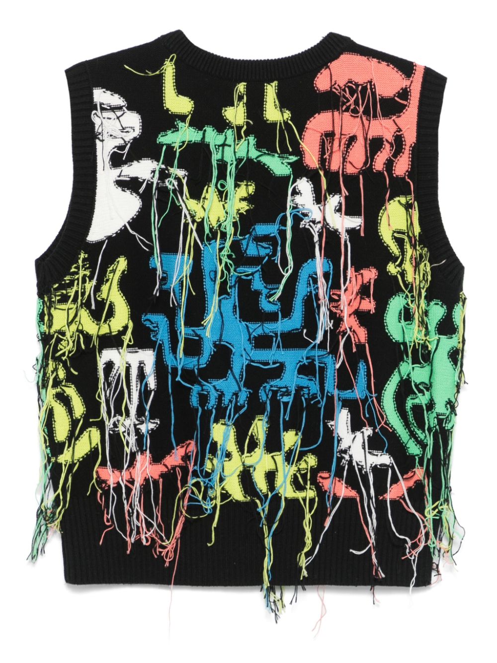 Charles Jeffrey Loverboy Guddle gilet - Zwart